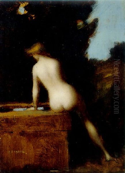 Jeune Femme Nue Au Bassin - view 1
