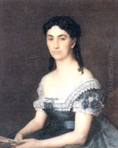 Portrait De La Comtess De Callac by Jean Jacques Henner