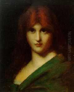 Red Haired Beauty by Jean Jacques Henner