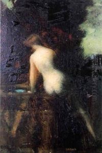 Femme Nu De Dos by Jean Jacques Henner