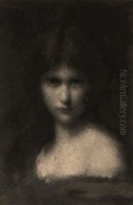 Jeune Femme En Buste by Jean Jacques Henner