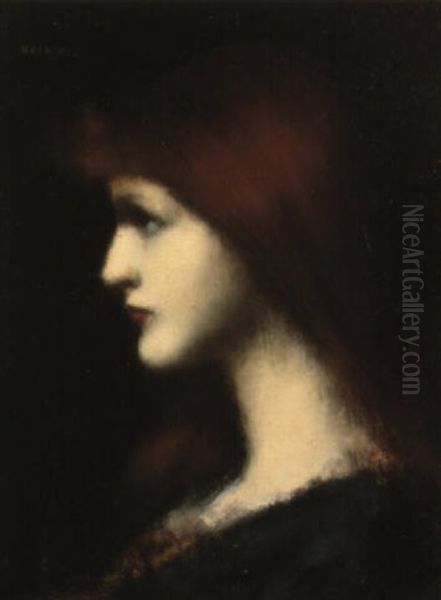 Jeune Fille Rousse De Profil - view 1
