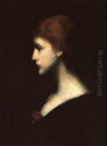 Weibliches Brustbild by Jean Jacques Henner