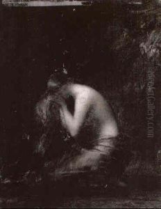 Madeleine Agenouillee Pleurant by Jean Jacques Henner