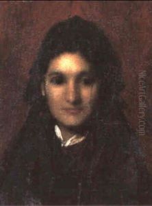 Portrait D'une Jeune Italienne by Jean Jacques Henner