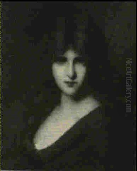 Portrait De Jeune Femme A La Robe Verte - view 1