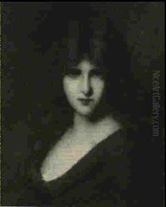 Portrait De Jeune Femme A La Robe Verte by Jean Jacques Henner