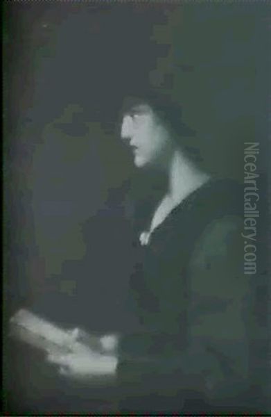 Young Woman With A Book - view 1