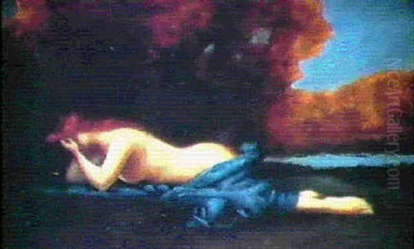 Nu Au Drap Bleu Allonge - view 1
