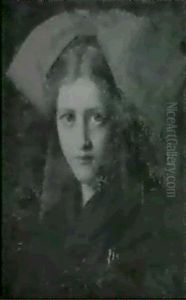 Portrait D'une Jeune Alsacienne by Jean Jacques Henner