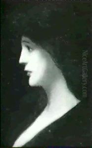 Damenbildnis by Jean Jacques Henner