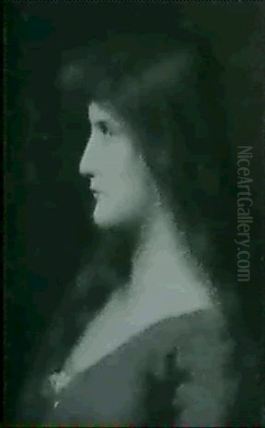 Portrait Of A Girl Wearing A Red Dress - view 1