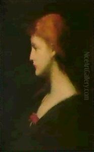 Madchenbildnis by Jean Jacques Henner