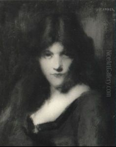 Jeune Femme Au Corsage Rouge
