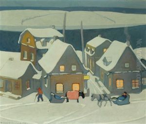 Winter Evening by Frank Charles Hennessey