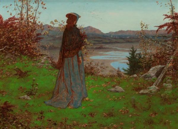 Woman In An Autumn Landscape, 1868 - view 1