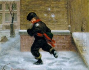 The Snowball Fight by William John Hennessy