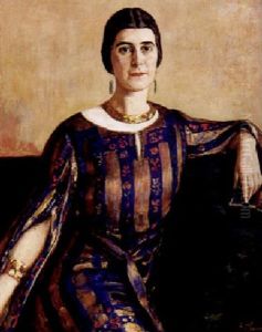 Portrait Einer Jungen Dame Im Art-deco-kleid by Erich Hennig
