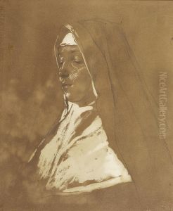Profilo Di Giovanemonaca by Nicolo Barabino