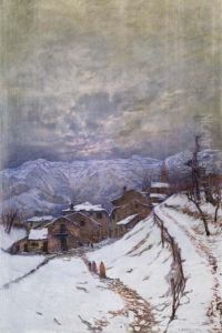 Paesaggio Invernale by Augusto Baracchi