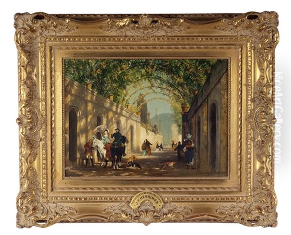 Arcade Of Orange Trees, Isola Bella, Italy - view 1