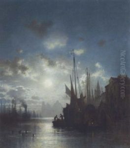 Mondnacht Im Hafen