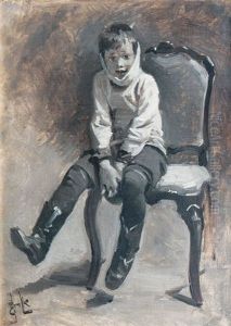 Junge Mit Zahnschmerzen by Erik Ludwig Henningsen