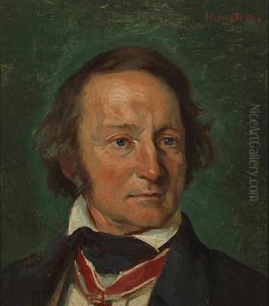 Portrait Of The Norwegian Geophysicist And Astronomer, Christopher Hansteen - view 1