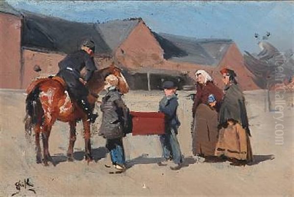 Study For Bonder I Hovedstaden (peasants In The Capital) - view 1