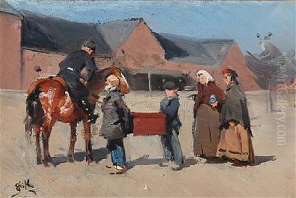 Study For Bonder I Hovedstaden (preliminary Study For Peasants In The Capital) - view 1