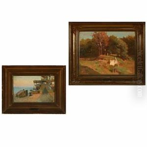 Skovbrynet (+ Battleship, Oil On Panel Study, Smllr; 2 Works) Skovbrynet (+ Battleship, Oil On Panel Study, Smllr; 2 Works)