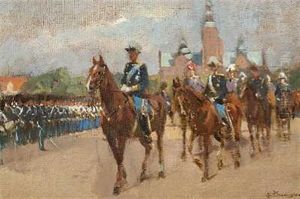 Rosenborg Eksercerplads 4. Juni 1912 (preliminary Study) by Erik Ludwig Henningsen