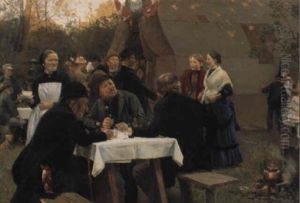 En Folkefest by Erik Ludwig Henningsen