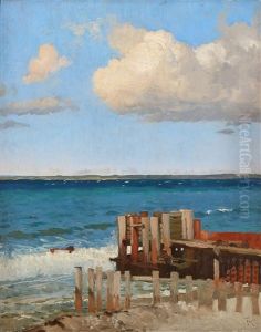 Coastal Scene With A Bathing Jetty