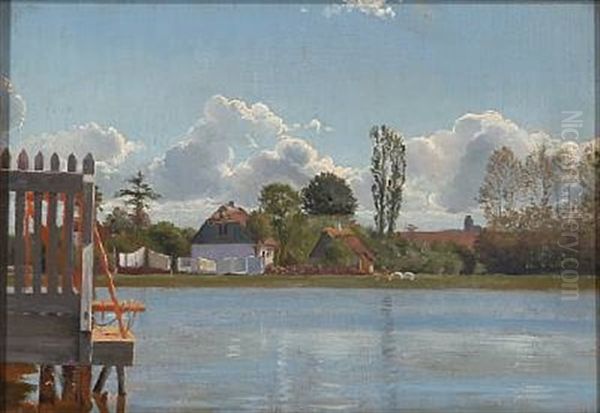 Summer Day At Hornbaek Lake - view 1