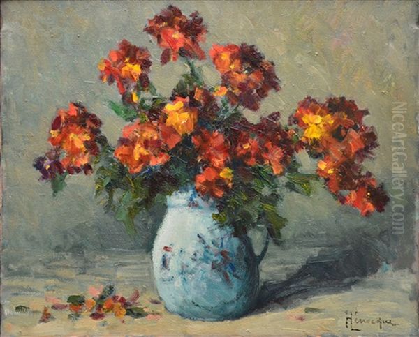 Bouquet Au Pichet De Porcelaine - view 1