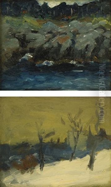Grey Cliffs (+ Trees In Winter, 1903; 2 Works) - view 1
