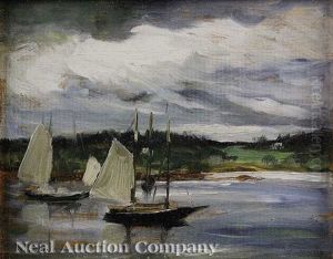 Sailboats, Monhegan by Robert Henri