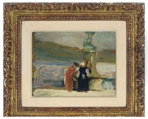 The Water Fountain, Concarneau by Robert Henri