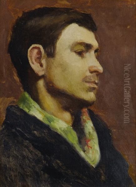 Portrait Of A Young Man With Moustache - view 1