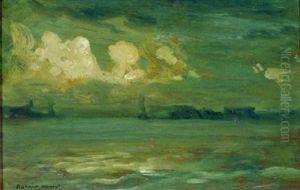 Cumulus Clouds Over East River by Robert Henri