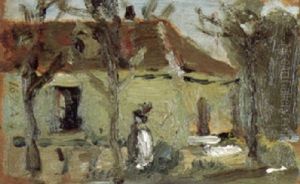 Old House - French Landscape by Robert Henri