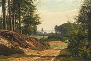 A Forest Scene With Road