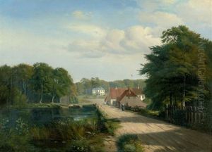 Ansicht Von Raadvad Im Norden Von Kopenhagen Mit Dem Muhlenteich by Carsten Henrichsen