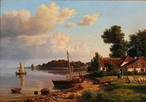 Coastal Scene From Nivabugten Bay by Carsten Henrichsen