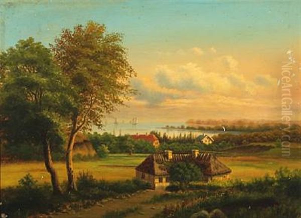 Danish Summer Landscape, Presumably From Northern Zealand - view 1