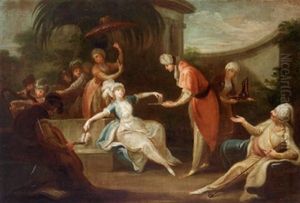 Vier Szenen - Gegenstucke - Aus Dem Serail: Ein Sultan Kauft Eine Junge Frau Und Uberreicht Ihr Einen Goldenen Ring (+ 3 Others; 4 Works)