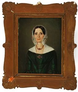 Empire Portraits Of Mr. And Mrs. Chief Constable Smith, Nordborg On Als Island (pair) by Sally Henriques