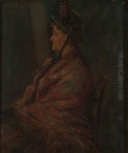 Portrait Of Mrs. Nancy Evans by Edward Lamson Henry