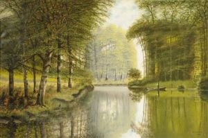 Creek Fishing by Edward Lamson Henry